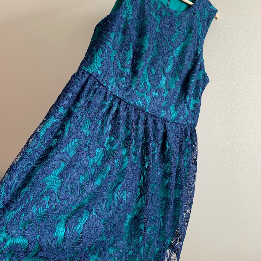 Ivy + blu sleeveless lace dress 20W